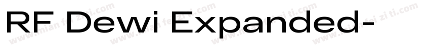 RF Dewi Expanded字体转换